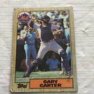 Gary Carter Mets baseball card Draft #3-1972